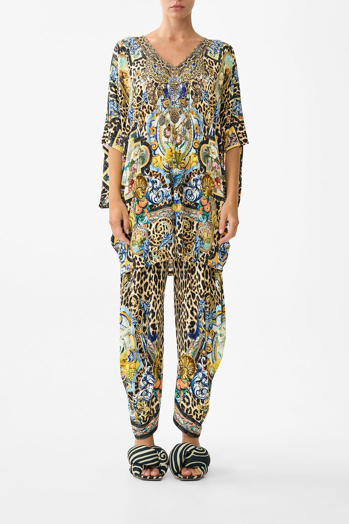 CAMILLA | SEVILLIAN STYLE SPLIT HEM JERSEY PANT