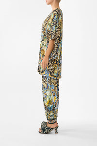 CAMILLA | SEVILLIAN STYLE SPLIT HEM JERSEY PANT