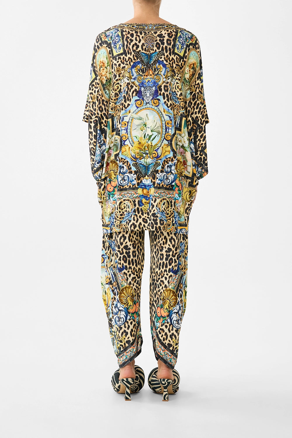 CAMILLA | SEVILLIAN STYLE SPLIT HEM JERSEY PANT