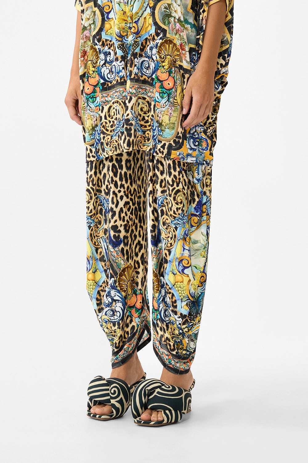 CAMILLA | SEVILLIAN STYLE SPLIT HEM JERSEY PANT