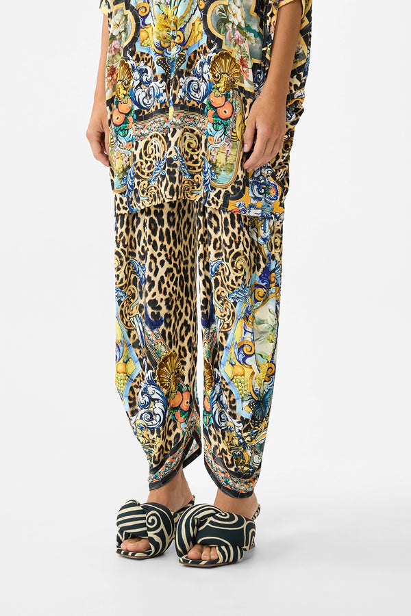 CAMILLA | SEVILLIAN STYLE SPLIT HEM JERSEY PANT