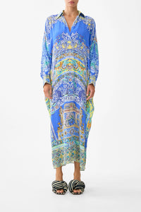 CAMILLA | BENEATH THE ANDALUSIAN SUN WING COLLAR KAFTAN