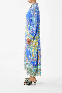 CAMILLA | BENEATH THE ANDALUSIAN SUN WING COLLAR KAFTAN