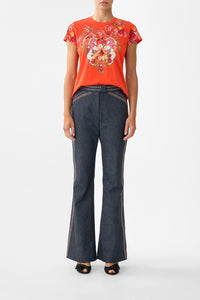 CAMILLA | OLÉ OLÉ SLIM FIT ROUND NECK T-SHIRT