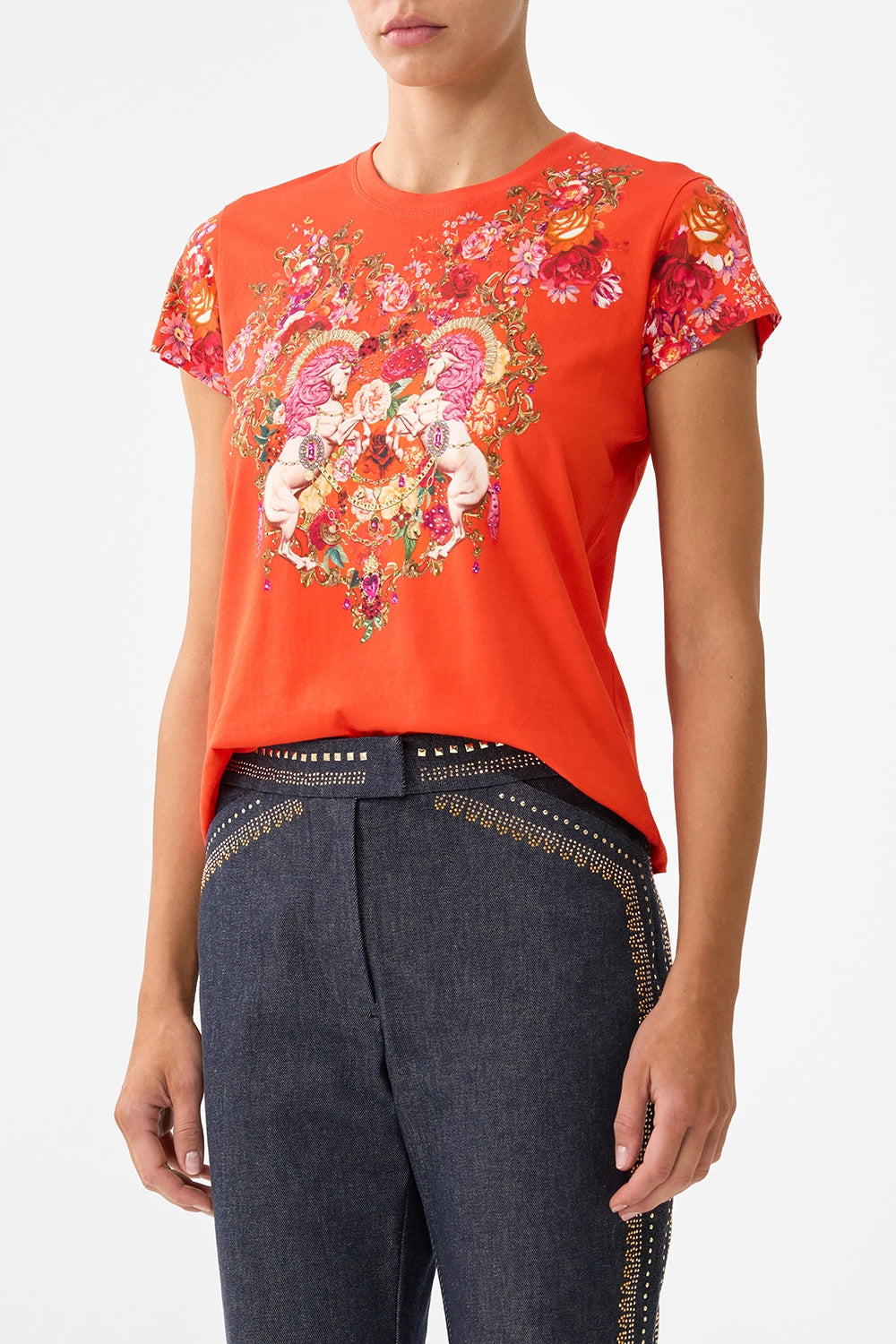 CAMILLA | OLÉ OLÉ SLIM FIT ROUND NECK T-SHIRT
