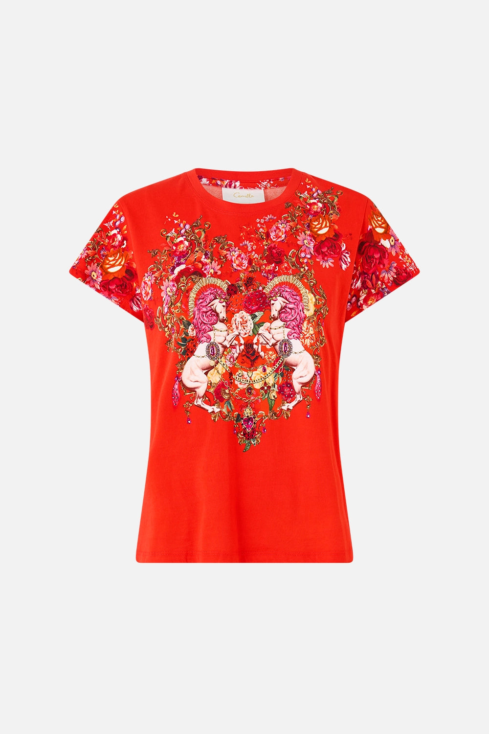 CAMILLA | OLÉ OLÉ SLIM FIT ROUND NECK T-SHIRT