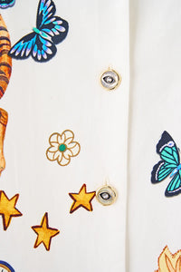 CAMILLA | KAPADOKYA KITSCH CROPPED CAMP COLLAR BLOUSE