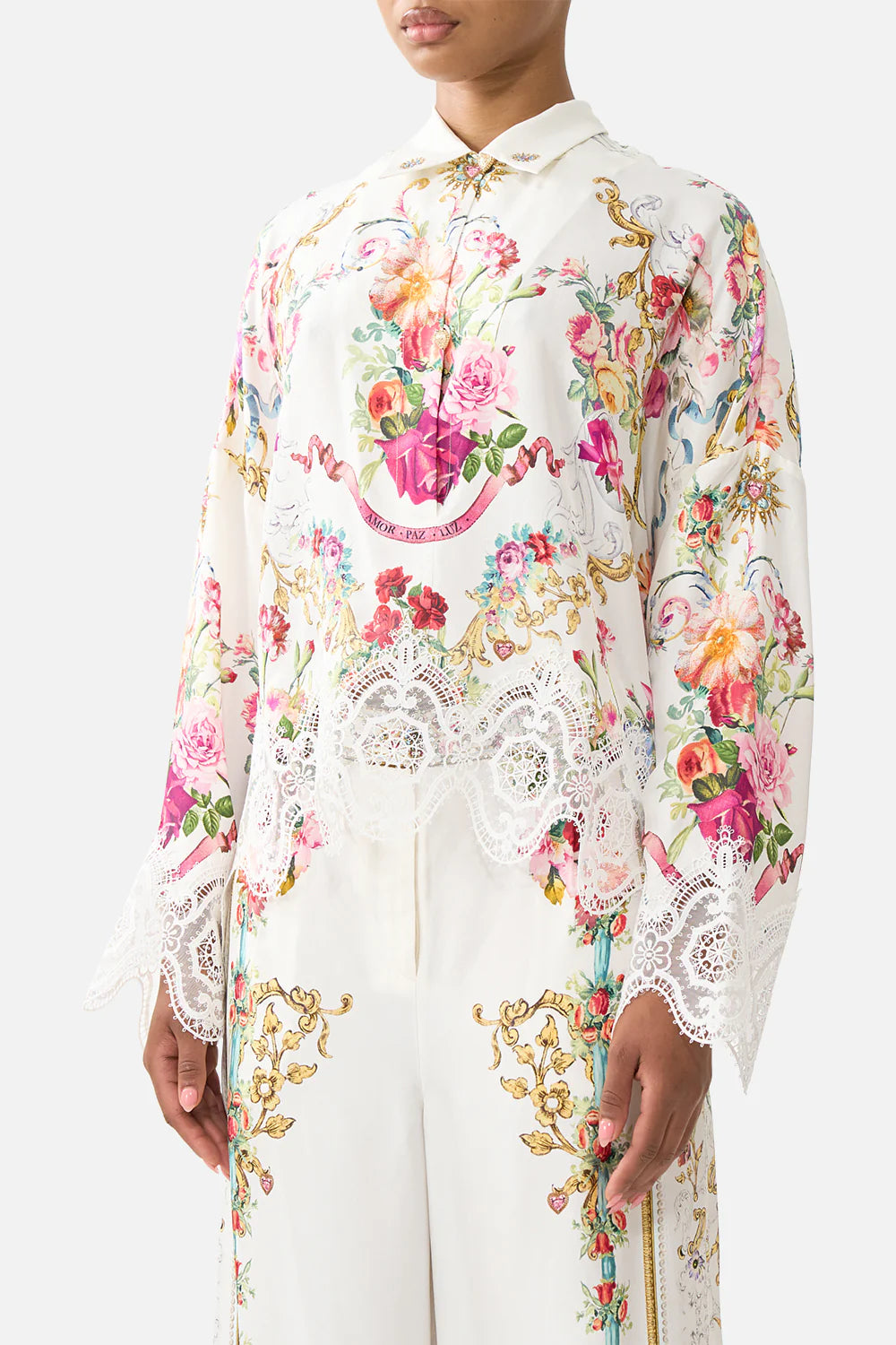 CAMILLA | TORERO LIBERTINE CROPPED RELAXED SHIRT