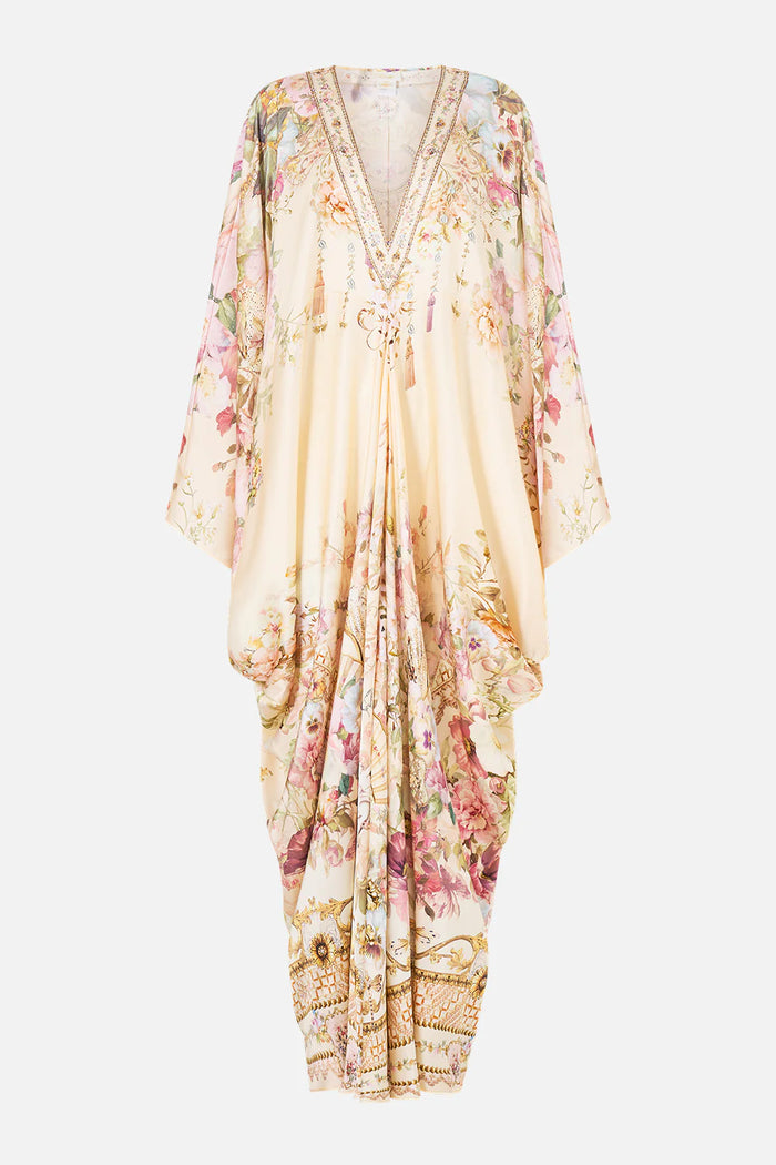 CAMILLA | ADORNED IN ARANJUEZ T SHAPE LONG KAFTAN