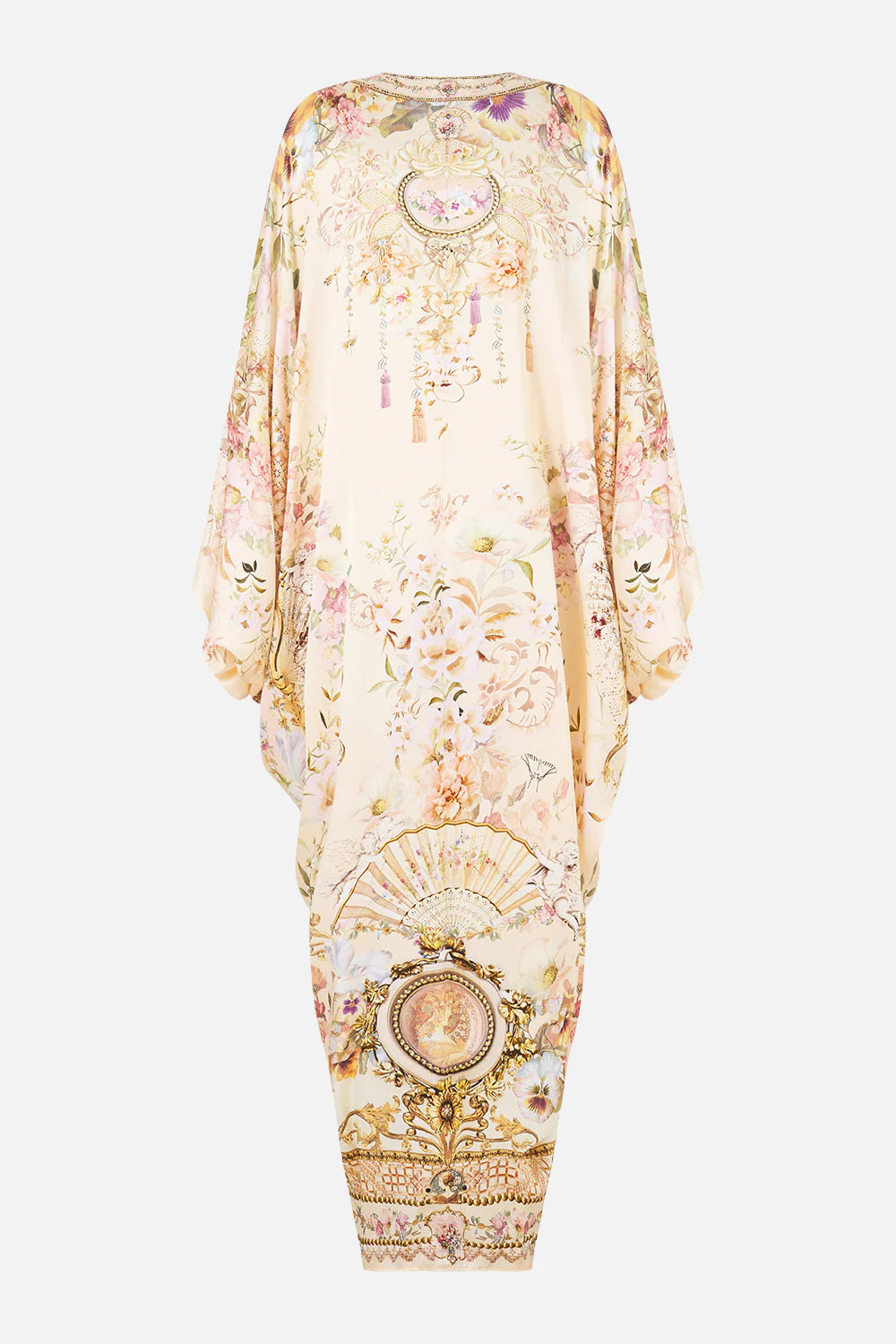 CAMILLA | ADORNED IN ARANJUEZ T SHAPE LONG KAFTAN