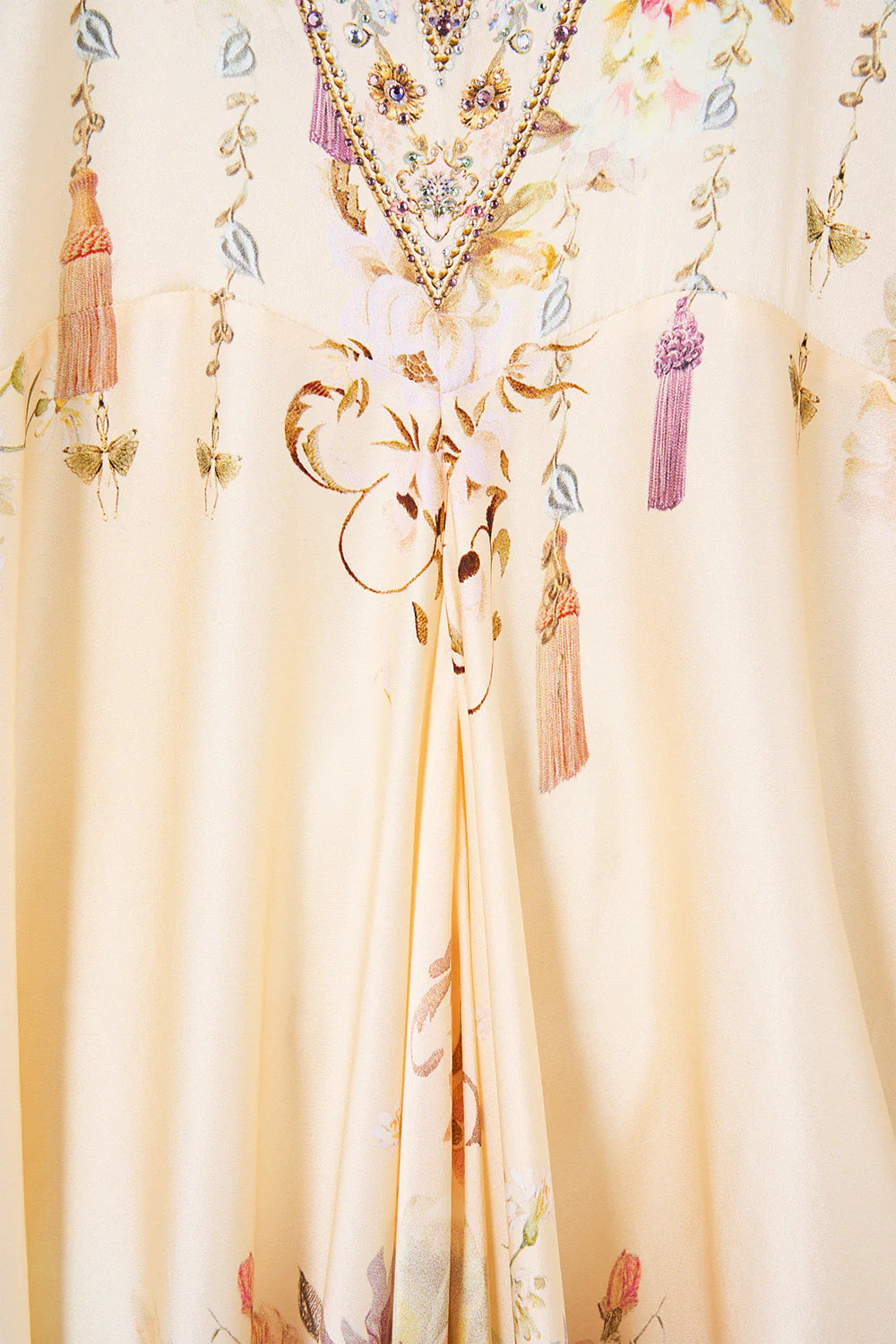 CAMILLA | ADORNED IN ARANJUEZ T SHAPE LONG KAFTAN