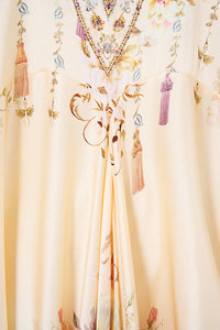 CAMILLA | ADORNED IN ARANJUEZ T SHAPE LONG KAFTAN