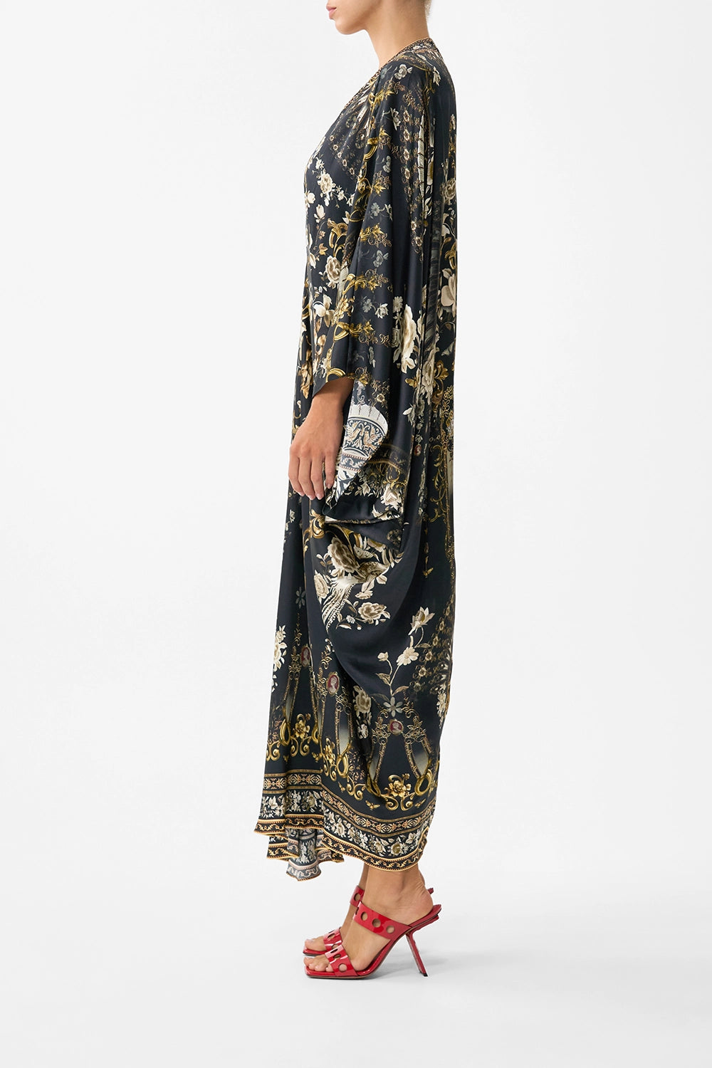 CAMILLA | FLAMENCO FOLKLORE T SHAPE LONG KAFTAN