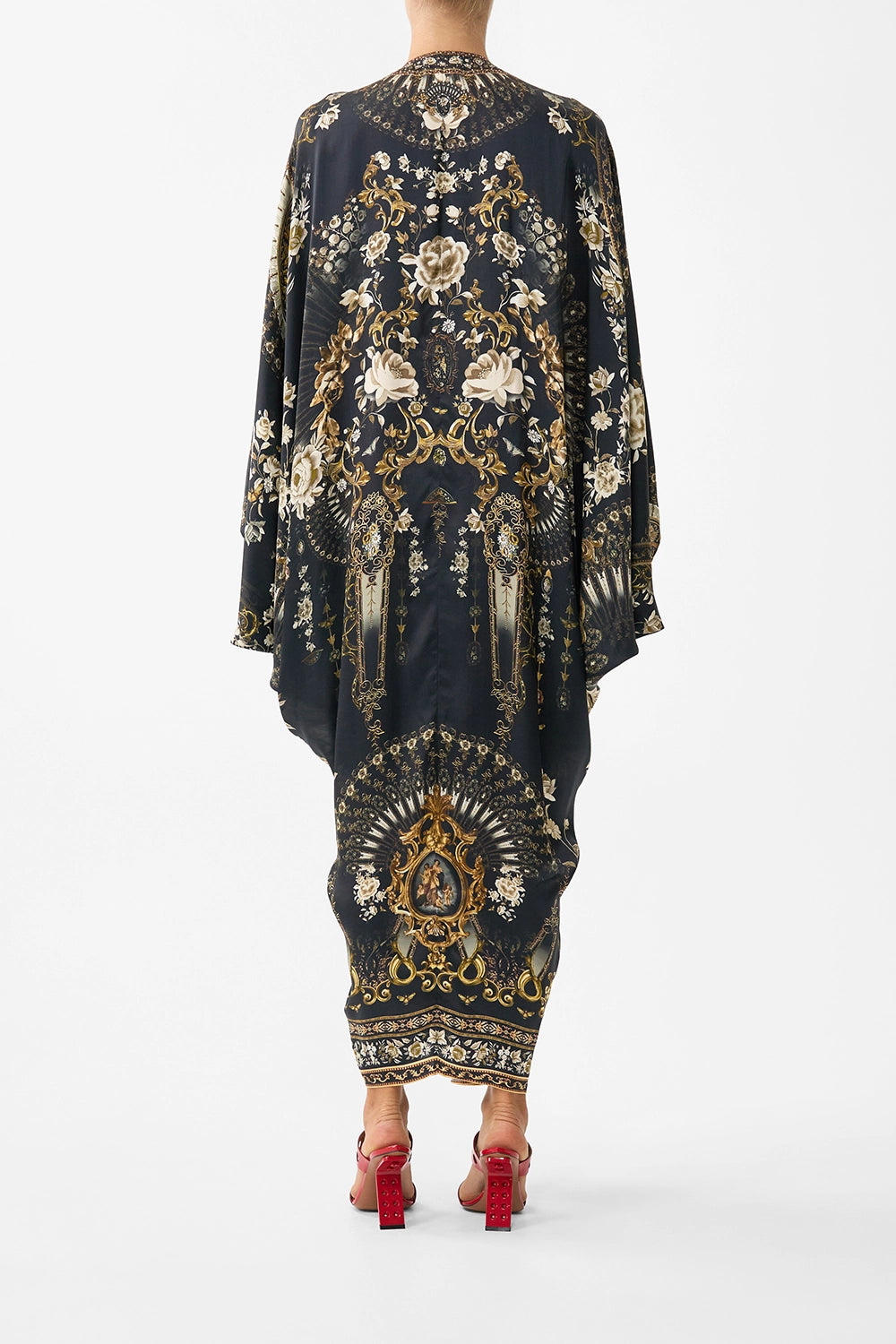 CAMILLA | FLAMENCO FOLKLORE T SHAPE LONG KAFTAN