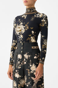 CAMILLA | FLAMENCO FOLKLORE JERSEY TURTLENECK