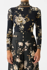 CAMILLA | FLAMENCO FOLKLORE JERSEY TURTLENECK