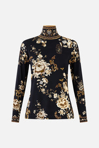 CAMILLA | FLAMENCO FOLKLORE JERSEY TURTLENECK