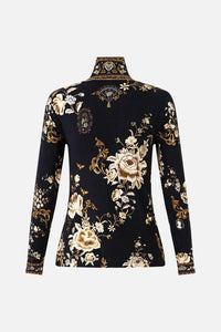 CAMILLA | FLAMENCO FOLKLORE JERSEY TURTLENECK