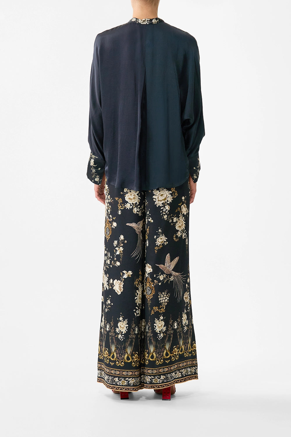 CAMILLA | FLAMENCO FOLKLORE RELAXED PLACKET DETAIL SHIRT