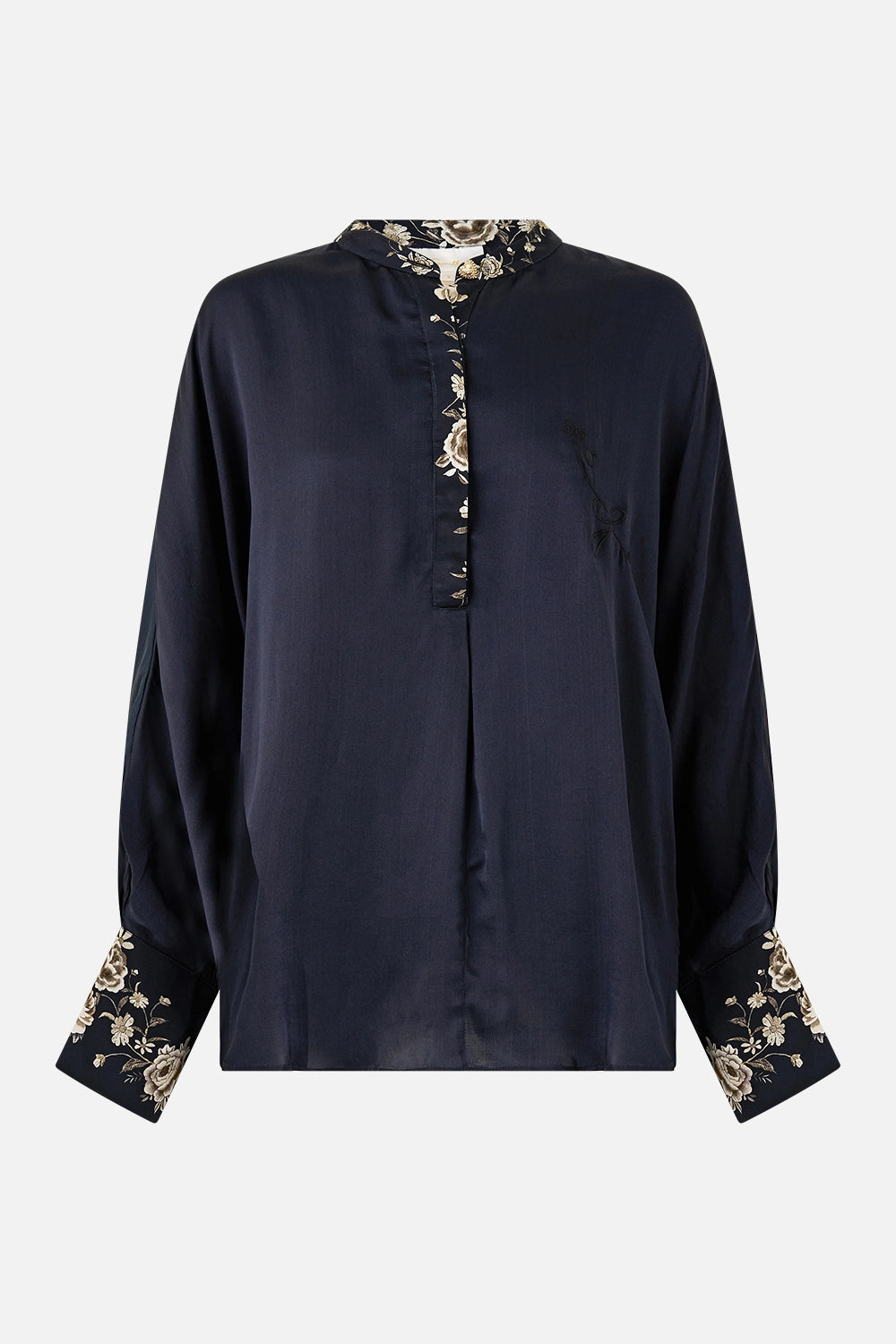 CAMILLA | FLAMENCO FOLKLORE RELAXED PLACKET DETAIL SHIRT