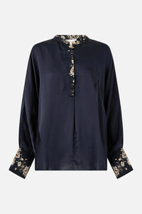 CAMILLA | FLAMENCO FOLKLORE RELAXED PLACKET DETAIL SHIRT