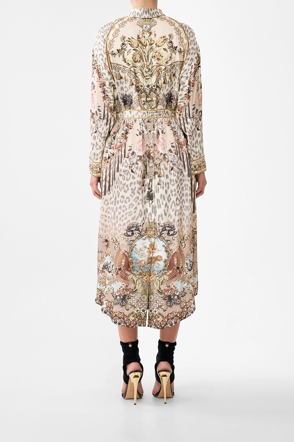 CAMILLA | ARANJUEZ ANIMALIA SHIRT DRESS WITH BACK BUTTON DETAIL