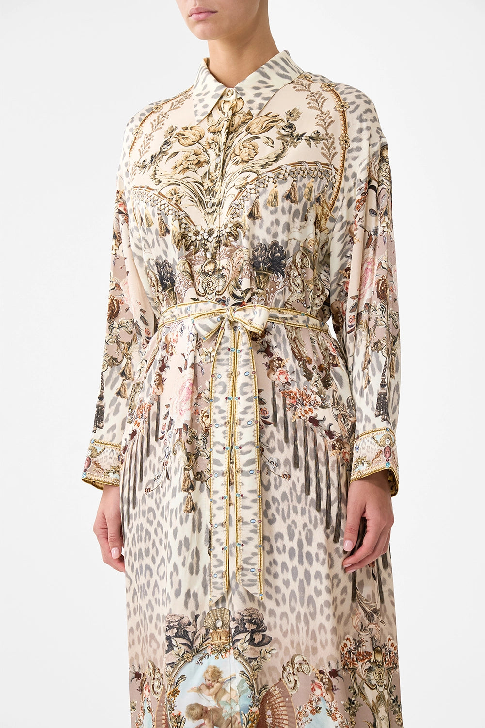 CAMILLA | ARANJUEZ ANIMALIA SHIRT DRESS WITH BACK BUTTON DETAIL