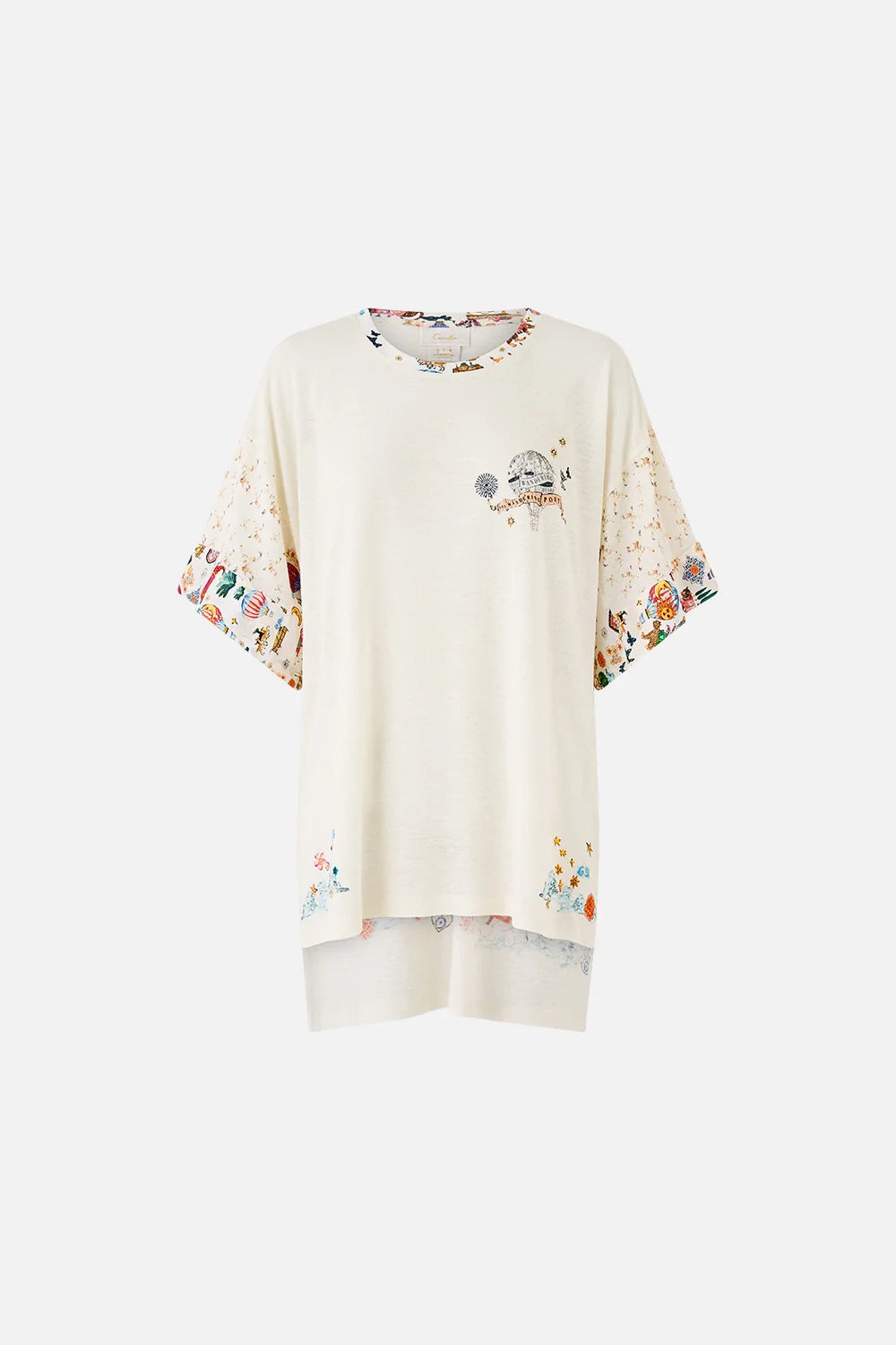 CAMILLA | KAPADOKYA KITSCH PANELLED SIDE SPLIT TEE