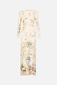 CAMILLA | MIDSUMMER MASTERPIECE OFF SHOULDER GATHERED JERSEY DRESS
