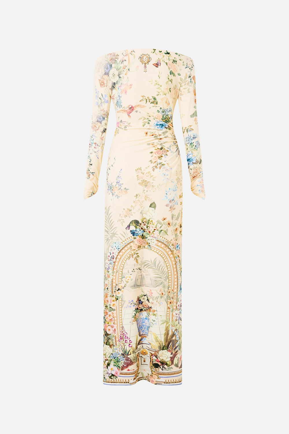 CAMILLA | MIDSUMMER MASTERPIECE OFF SHOULDER GATHERED JERSEY DRESS