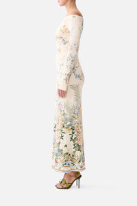 CAMILLA | MIDSUMMER MASTERPIECE OFF SHOULDER GATHERED JERSEY DRESS