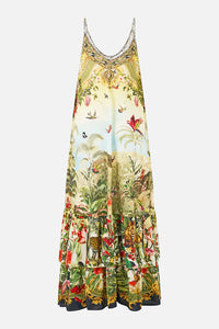 CAMILLA | WANDERLUST EMPIRE STRAPPY MAXI DRESS WITH TIERS