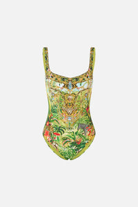 CAMILLA | WANDERLUST EMPIRE UNDERWIRE SQUARE NECK ONE PIECE W SCOOP BACK