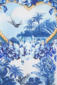 CAMILLA | THE PORCELAIN PARLOUR RAGLAN SLEEVE FLARED KAFTAN
