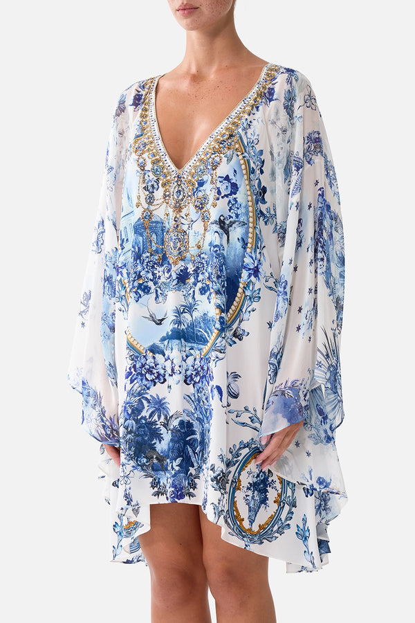 CAMILLA | THE PORCELAIN PARLOUR RAGLAN SLEEVE FLARED KAFTAN