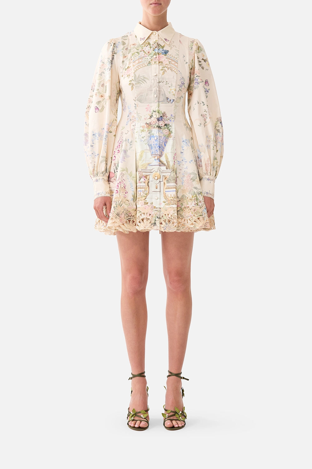 CAMILLA | MIDSUMMER MASTERPIECE SHORT BUTTON FRONT SHIRT DRESS
