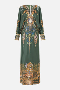 CAMILLA | THE SECESSION SESSIONS PLUNGE NECK DRAPED SHOULDER DRESS