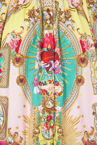 CAMILLA | PAINTED PRAYERS PUFF SLEEVE SHIRT DRESS