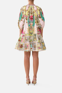CAMILLA | PAINTED PRAYERS PUFF SLEEVE SHIRT DRESS
