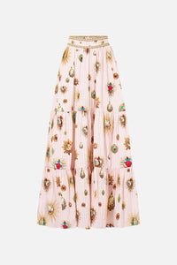 CAMILLA | PAINTED PRAYERS HIGH WAISTED TIERED SKIRT