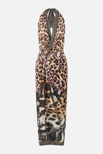 CAMILLA | LEOTIGRA LAND SIDE TWIST JERSEY DRESS