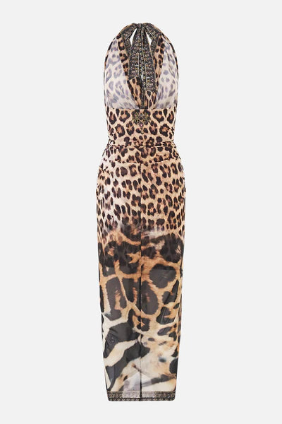 CAMILLA | LEOTIGRA LAND SIDE TWIST JERSEY DRESS