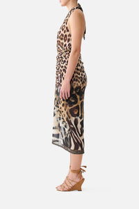 CAMILLA | LEOTIGRA LAND SIDE TWIST JERSEY DRESS