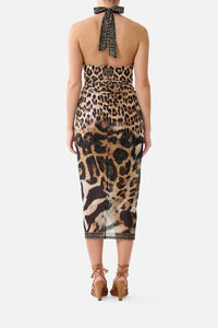 CAMILLA | LEOTIGRA LAND SIDE TWIST JERSEY DRESS