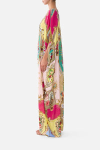 CAMILLA | PAINTED PRAYERS ROUND NECK KAFTAN