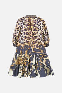 CAMILLA | LEOTIGRA LAND PUFF SLEEVE SHIRT DRESS