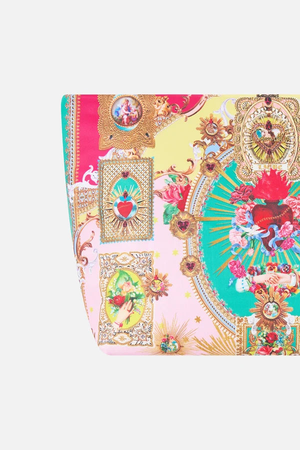 CAMILLA | PAINTED PRAYERS LARGE MAKEUP CLUTCH
