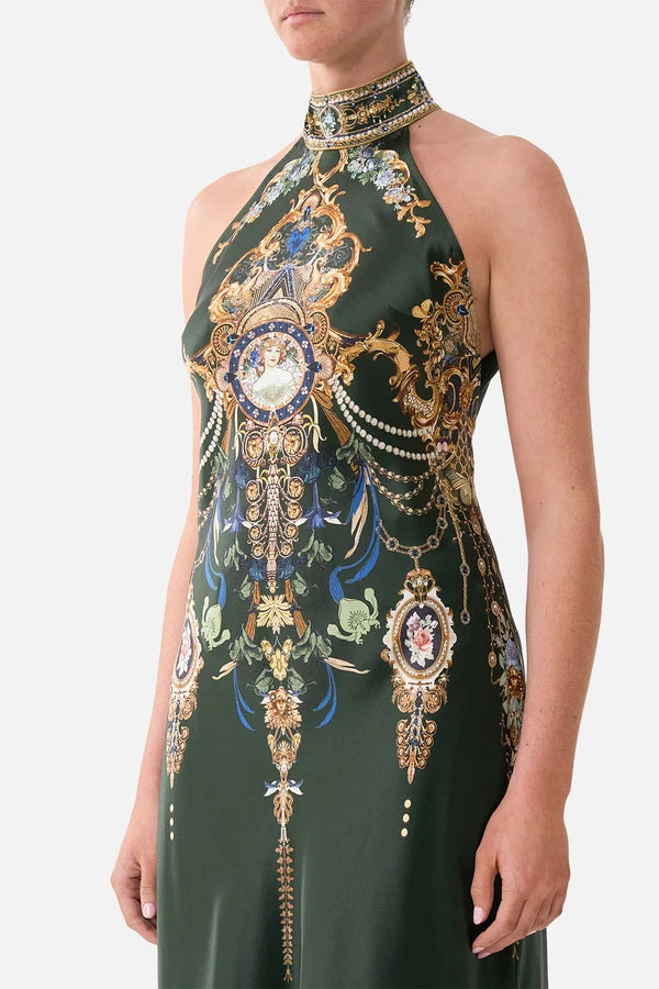 CAMILLA | THE SECESSION SESSIONS HIGH NECK BIAS DRESS