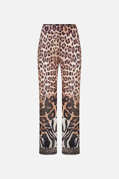 CAMILLA | LEOTIGRA LAND MESH STRAIGHT LEG BEACH PANT