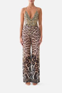 CAMILLA | LEOTIGRA LAND MESH STRAIGHT LEG BEACH PANT